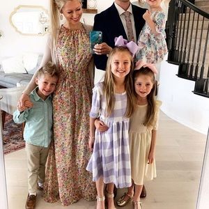 Floral maxi dress! Halter top